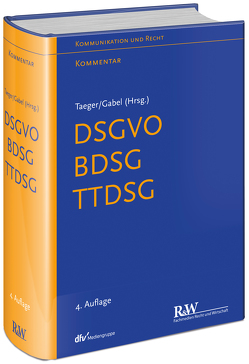DSGVO – BDSG – TTDSG von Gabel,  Detlev, Taeger,  Jürgen