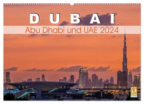 Dubai, Abu Dhabi und UAE 2024 (Wandkalender 2024 DIN A2 quer), CALVENDO Monatskalender von Papenfuss,  Christoph