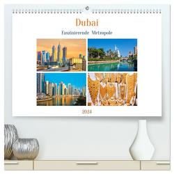 Dubai – Faszinierende Metropole (hochwertiger Premium Wandkalender 2024 DIN A2 quer), Kunstdruck in Hochglanz von Schwarze,  Nina