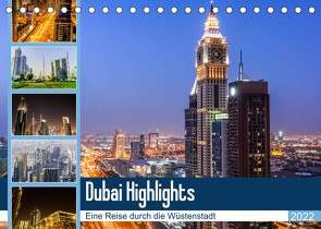 Dubai Highlights (Tischkalender 2022 DIN A5 quer) von Nawrocki,  Markus