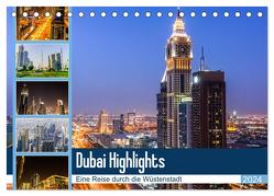 Dubai Highlights (Tischkalender 2024 DIN A5 quer), CALVENDO Monatskalender von Nawrocki,  Markus