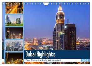 Dubai Highlights (Wandkalender 2024 DIN A4 quer), CALVENDO Monatskalender von Nawrocki,  Markus