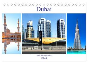 Dubai – Stadt der Superlative (Tischkalender 2024 DIN A5 quer), CALVENDO Monatskalender von Schwarze,  Nina