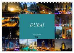 Dubai Wüstenstadt (Wandkalender 2024 DIN A3 quer), CALVENDO Monatskalender von Meutzner,  Dirk