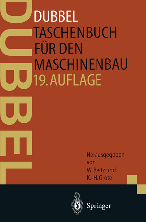 DUBBEL – Taschenbuch für den Maschinenbau von Beitz,  Wolfgang, Dubbel,  H., Jarecki,  U.