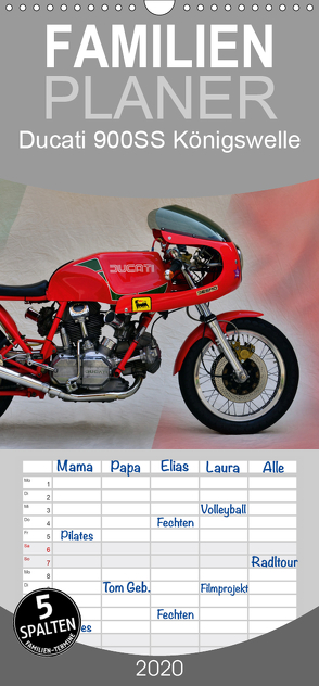 Ducati 900SS Königswelle – Familienplaner hoch (Wandkalender 2020 , 21 cm x 45 cm, hoch) von Laue,  Ingo