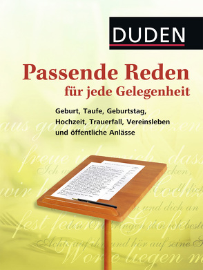 Duden – Passende Reden für jede Gelegenheit