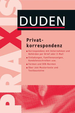 Duden Praxis – Privatkorrespondenz von Dudenredaktion