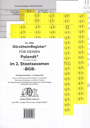 DürckheimRegister® BGB // GRÜNEBERG – 2. Staatsexamen von Dürckheim,  Constantin, Grassinger,  Nathanael, Hackler,  Martin
