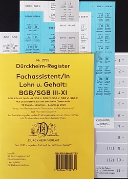 DürckheimRegister® – Fachassistent LOHN U GEHALT 2022 (ArbR-SGB) Nr. 2733 von Braun,  Simone, Dürckheim,  Constantin