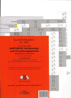 DürckheimRegister® SARTORIUS, Gesetze und §§, OHNE Stichworte von Dürckheim,  Constantin von, Herrmann,  Alexander