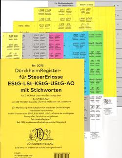 DürckheimRegister® STEUERERLASSE MIT Stichworten von Dürckheim,  Constantin von, Glaubitz,  Thorsten, Knoch,  Simone