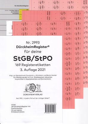 DürckheimRegister® StGB/StPO – 2. Staatsexamen von Dürckheim,  Constantin, Grassinger,  Nathanael, Martin,  Hackler