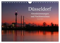 Düsseldorf Abendstimmungen und Nachtansichten (Wandkalender 2024 DIN A4 quer), CALVENDO Monatskalender von Fröhlich,  Simona