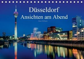 Düsseldorf – Ansichten am Abend (Tischkalender 2018 DIN A5 quer) von Hoffmann,  Klaus