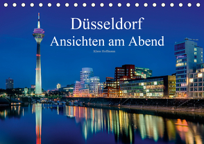 Düsseldorf – Ansichten am Abend (Tischkalender 2021 DIN A5 quer) von Hoffmann,  Klaus