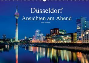 Düsseldorf – Ansichten am Abend (Wandkalender 2019 DIN A2 quer) von Hoffmann,  Klaus