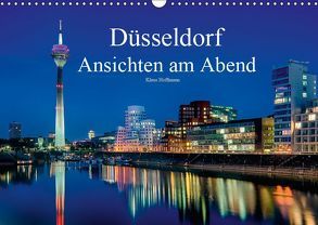 Düsseldorf – Ansichten am Abend (Wandkalender 2019 DIN A3 quer) von Hoffmann,  Klaus