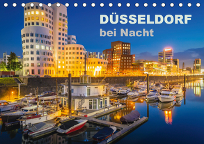 Düsseldorf bei Nacht (Tischkalender 2020 DIN A5 quer) von Abel,  Roland