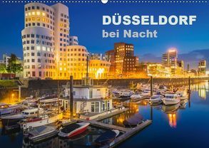 Düsseldorf bei Nacht (Wandkalender 2019 DIN A2 quer) von Abel,  Roland