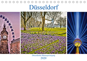 Düsseldorf – Düsseldorfer Rheinspaziergang (Tischkalender 2020 DIN A5 quer) von Hackstein,  Bettina