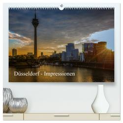 Düsseldorf – Impressionen (hochwertiger Premium Wandkalender 2024 DIN A2 quer), Kunstdruck in Hochglanz von Fahrenbach,  Michael