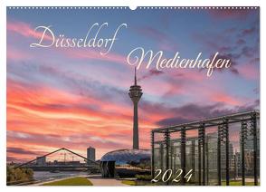 Düsseldorf Medienhafen (Wandkalender 2024 DIN A2 quer), CALVENDO Monatskalender von Weigelt,  Holger
