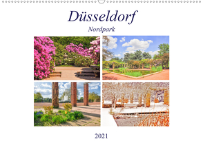Düsseldorf Nordpark (Wandkalender 2021 DIN A2 quer) von Hackstein,  Bettina