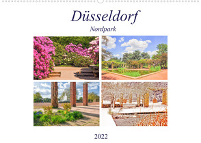 Düsseldorf Nordpark (Wandkalender 2022 DIN A2 quer) von Hackstein,  Bettina
