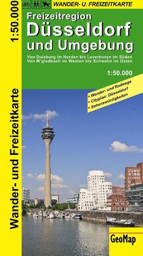 Düsseldorf und Umgebung Wander- und Freizeitkarte 1:50.000