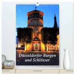 Düsseldorfer Burgen und Schlösser (hochwertiger Premium Wandkalender 2024 DIN A2 hoch), Kunstdruck in Hochglanz von Jäger- mitifoto,  Michael