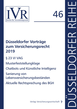 Düsseldorfer Vorträge zum Versicherungsrecht 2019