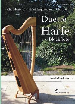 Duette für Harfe und Blockflöte von Mandelartz,  Monika
