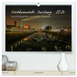 Duisburg Nachtmomente 2024 (hochwertiger Premium Wandkalender 2024 DIN A2 quer), Kunstdruck in Hochglanz von Preissner,  Martin