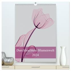 Durchleuchtete Blumenwelt 2024 (hochwertiger Premium Wandkalender 2024 DIN A2 hoch), Kunstdruck in Hochglanz von Reba,  Aleksandar