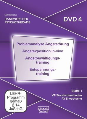 Problemanalyse Angststörung · Angstexposition in-vivo · Angstbewältigungstraining · Entspannungstraining (DVD 4) von Fliegel,  Steffen