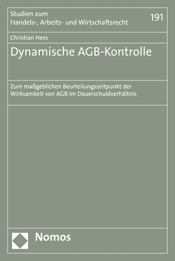 Dynamische AGB-Kontrolle von Hess,  Christian