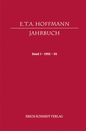 E.T.A. Hoffmann-Jahrbuch 1992-93 von Steinecke,  Hartmut