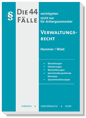 eBook Die 30 wichtigsten Faelle Verwaltungsrecht BT Bayern von Heidorn, Hemmer,  Karl-Edmund, Wüst,  Achim