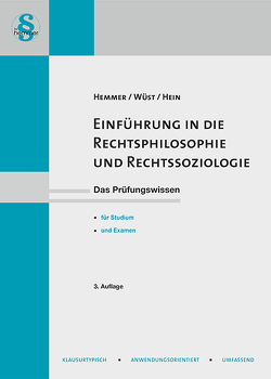eBook Einfuehrung in die Rechtsphilosophie und Rechtssoziologie von Bühler, Hein,  Michael, Hemmer,  Karl-Edmund, Wüst,  Achim