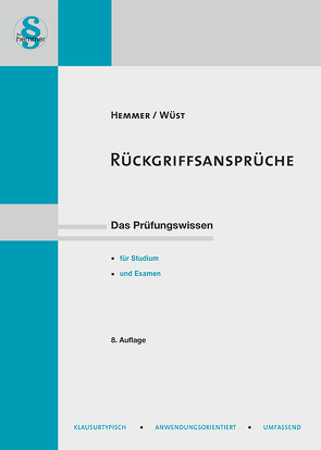 eBook Rueckgriffsansprueche von Hemmer,  Karl-Edmund, Sorge, Wüst,  Achim