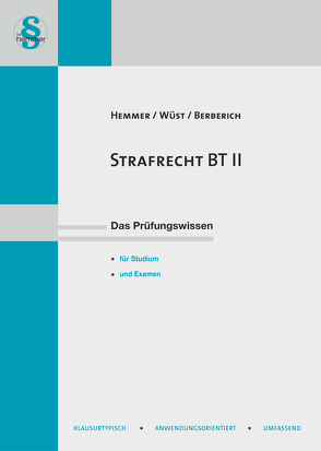 eBook Strafrecht BT II von Berberich,  Bernd, Hemmer,  Karl-Edmund, Wüst,  Achim