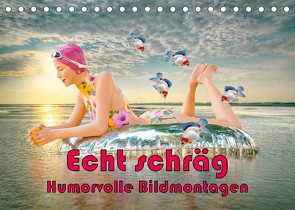 Echt schräg humorvolle Bildmontagen (Tischkalender 2023 DIN A5 quer) von Brunner-Klaus,  Liselotte