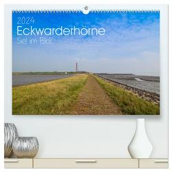 Eckwarderhörne – Siel im Blick 2024 (hochwertiger Premium Wandkalender 2024 DIN A2 quer), Kunstdruck in Hochglanz von Lindau,  Christian