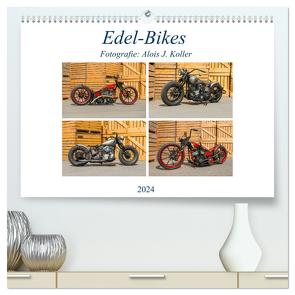 Edel-Bikes 2024 (hochwertiger Premium Wandkalender 2024 DIN A2 quer), Kunstdruck in Hochglanz von J. Koller,  Alois