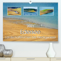 Edersee – Landschaftsformen bei Niedrigwasser (Premium, hochwertiger DIN A2 Wandkalender 2021, Kunstdruck in Hochglanz) von Bienert,  Christine