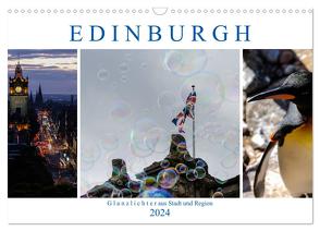 EDINBURGH. Glanzlichter aus Stadt und Region. (Wandkalender 2024 DIN A3 quer), CALVENDO Monatskalender von Creutzburg,  Jürgen