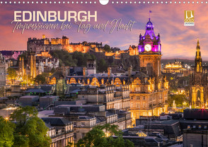 EDINBURGH Impressionen bei Tag und Nacht (Wandkalender 2024 DIN A3 quer) von Viola,  Melanie