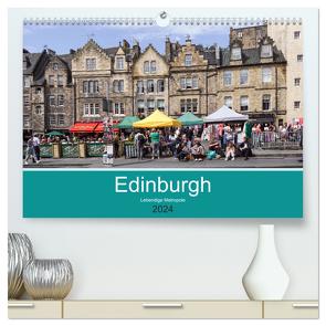 Edinburgh – Lebendige Metropole (hochwertiger Premium Wandkalender 2024 DIN A2 quer), Kunstdruck in Hochglanz von Becker,  Thomas