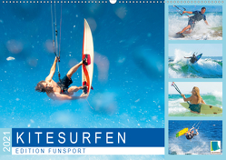 Edition Funsport: Kitesurfen (Wandkalender 2021 DIN A2 quer) von CALVENDO